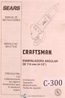 Craftsman-Craftsman Esmeriladora Angular, DE 114 mm, 900.277230, Operacion Partes Manual-DE 114 mm-01